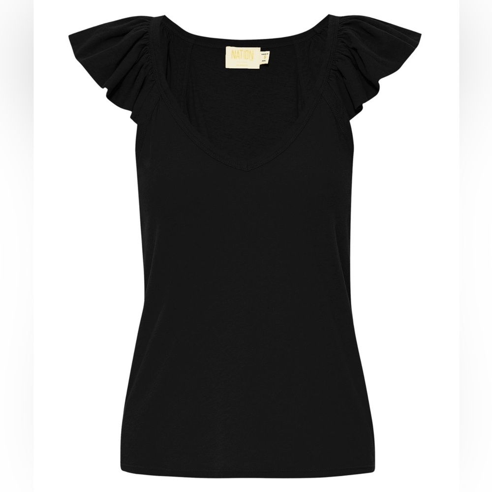Nation Ltd Aven Cami Jet Black